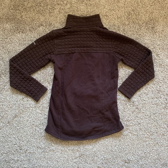 Columbia Sweater Womens Medium Brown Pullover Buttons Pockets - Picture 2 of 9